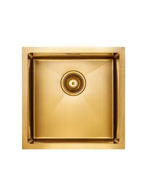 Мойка из нержавейки Paulmark Aller 44 Uni PM904444-BG 44 х 44 см брашированное золото