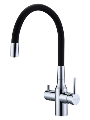 Смеситель для кухни Paulmark Salix Sa213419-CR под фильтр с гибким изливом хром