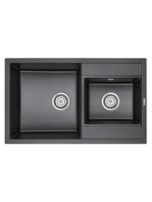 Мойка из камня Paulmark Tandem 80 PM238250-BL черный кварц 82 х 50 см