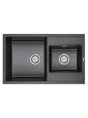 Мойка из камня Paulmark Tandem 80 PM238250-BL черный кварц 82 х 50 см
