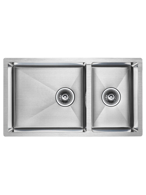 Мойка из нержавейки Paulmark Gerberg 78/2S Uni PM227844-BS сталь 78 х 44 см