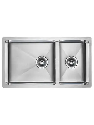 Мойка из нержавейки Paulmark Gerberg 78/2S Uni PM227844-BS сталь 78 х 44 см