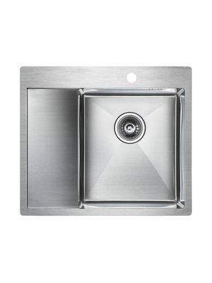 Мойка из нержавейки Paulmark Kroner 59F PM225951-BSR сталь 59 х 51 см