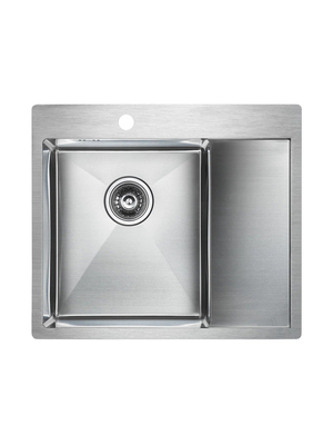 Мойка из нержавейки Paulmark Kroner 59F PM225951-BSL сталь 59 х 51 см