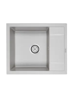 Мойка из камня Paulmark Flugen 50-600 PM216050-GR серый кварц 60 х 50 см
