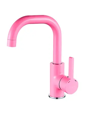 Смеситель для раковины Ledeme L1099P розовый