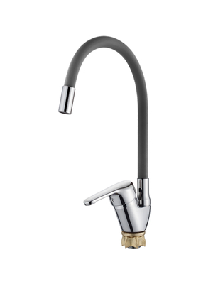 Смеситель для кухни с гибким изливом Ledeme L4132-9 хром
