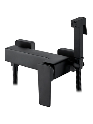 Смеситель с гигиеническим душем Ledeme L5278B черный