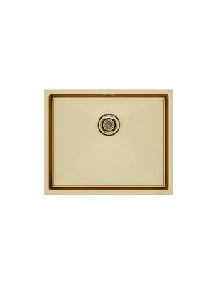 Мойка из нержавейки Paulmark Next 54 Uni PM215444-BG брашированное золото 54 x 44 см