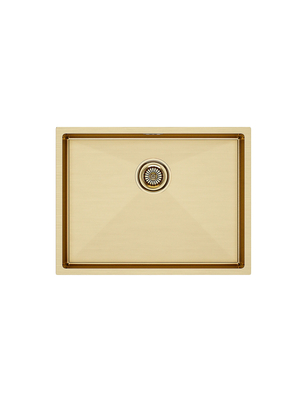 Мойка из нержавейки Paulmark Next 58 Uni PM215844-BG брашированное золото 58 x 44 см