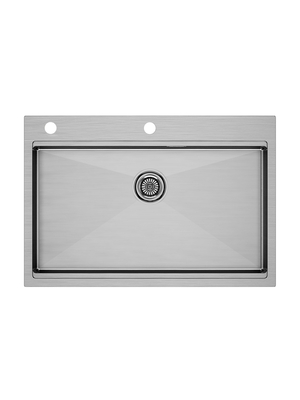 Мойка из нержавейки Paulmark Kroner-pro 75 PM707551-BS брашированная сталь 75 x 51 см