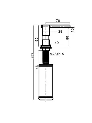 Дозатор жидкого мыла Gappo G404-5