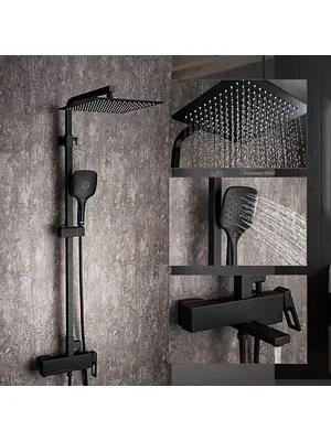 Душевая система с тропическим душем и смесителем Gappo G2417-6