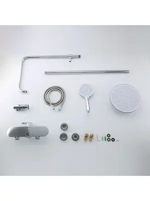 Душевая система с тропическим душем и смесителем Gappo G2495-91