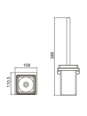 Ершик для унитаза Gappo G30810-9