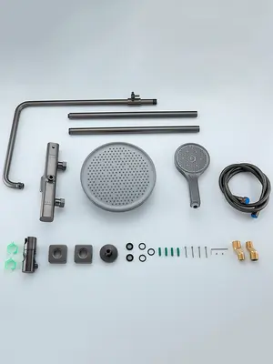 Душевая система с тропическим душем и термостатом Gappo G2495-79