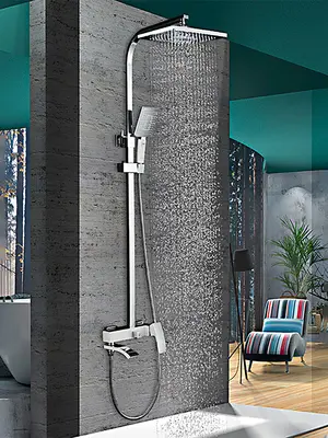 Душевая система с тропическим душем и смесителем Gappo G2407-8