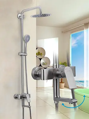 Душевая система с тропическим душем и смесителем Gappo G2499-20