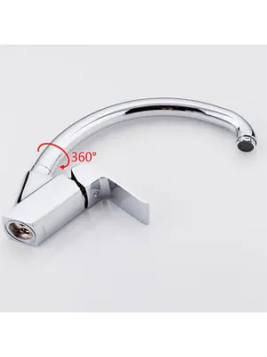 Высокий однорычажный смеситель для кухни на мойку Gappo G4150-8