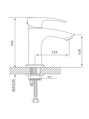 Смеситель для раковины в ванну с гигиеническим душем Gappo G1207