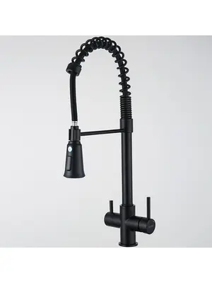 Смеситель для кухни гибкий излив с фильтром для воды Gappo G4398-66