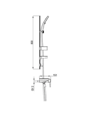 Смеситель для ванны с коротким изливом и душем Gappo G3296-20