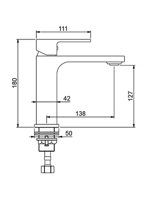 Смеситель для раковины умывальника в ванну / ванную Gappo G1083