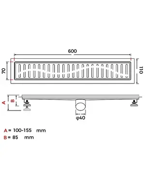 Душевой трап (комбинированный затвор) Gappo G86007-39