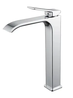 Высокий смеситель для накладной раковины в ванну Shevanik S4011