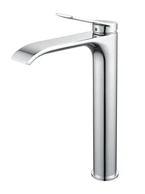 Высокий смеситель для накладной раковины в ванну Shevanik S4111