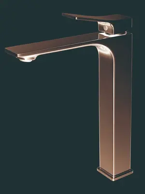 Высокий смеситель для накладной раковины в ванну Shevanik S6111