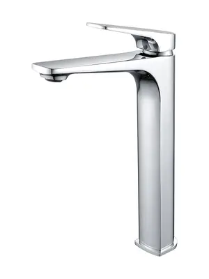 Высокий смеситель для накладной раковины в ванну Shevanik S4211