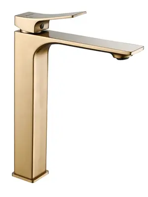 Высокий смеситель для накладной раковины в ванну Shevanik S6111G