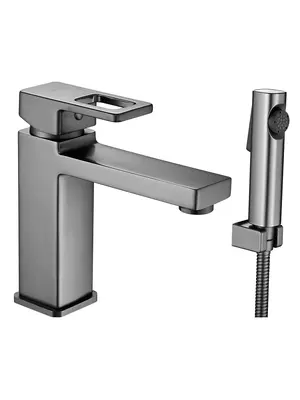 Смеситель для раковины в ванну с гигиеническим душем Shevanik S8271T