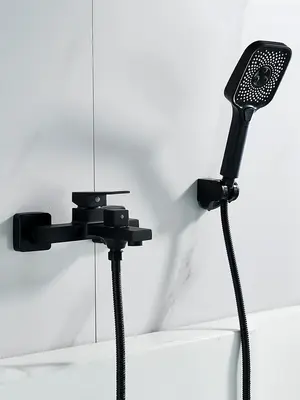 Смеситель для ванны с коротким изливом и душем Shevanik S9602H