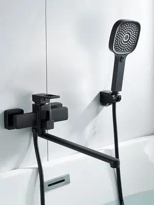 Смеситель для ванны с длинным изливом и душем Shevanik S8222H