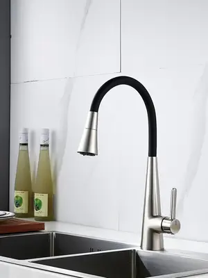 Смеситель для кухни с гибким изливом и душем Rose R213L