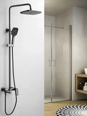 Душевая система с тропическим душем и смесителем Shevanik S8536T