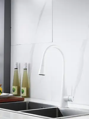 Смеситель для кухни с гибким изливом и душем Rose R213C