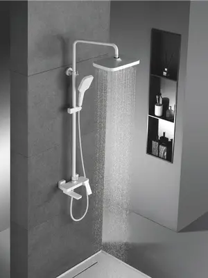 Душевая система с тропическим душем и смесителем Rose R1836C