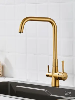 Высокий смеситель для кухни с фильтром для воды Shevanik S528G