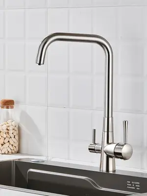 Высокий смеситель для кухни с фильтром для воды Shevanik S528L