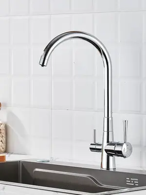 Высокий смеситель для кухни с фильтром для воды Shevanik S428