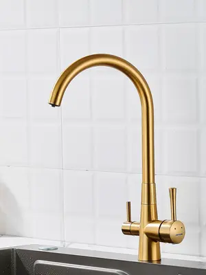 Высокий смеситель для кухни с фильтром для воды Shevanik S428G