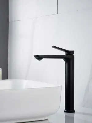 Высокий смеситель для накладной раковины в ванну Shevanik S4311H