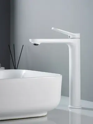 Высокий смеситель для накладной раковины в ванну Shevanik S4311C