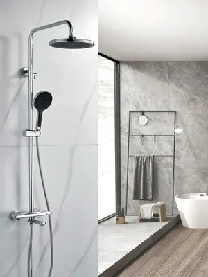 Душевая система со смесителем и тропическим душем Rose R3936