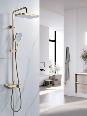 Душевая система с тропическим душем и термостатом Rose R1896G