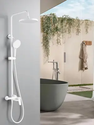 Душевая система с тропическим душем и смесителем Shevanik S4336C