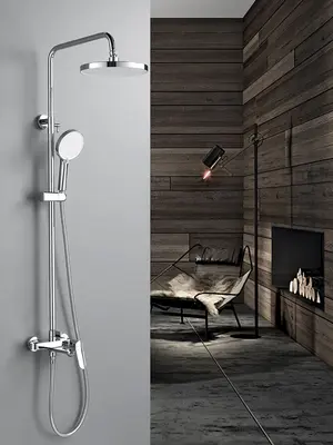 Душевая система с тропическим душем и смесителем Shevanik S4336